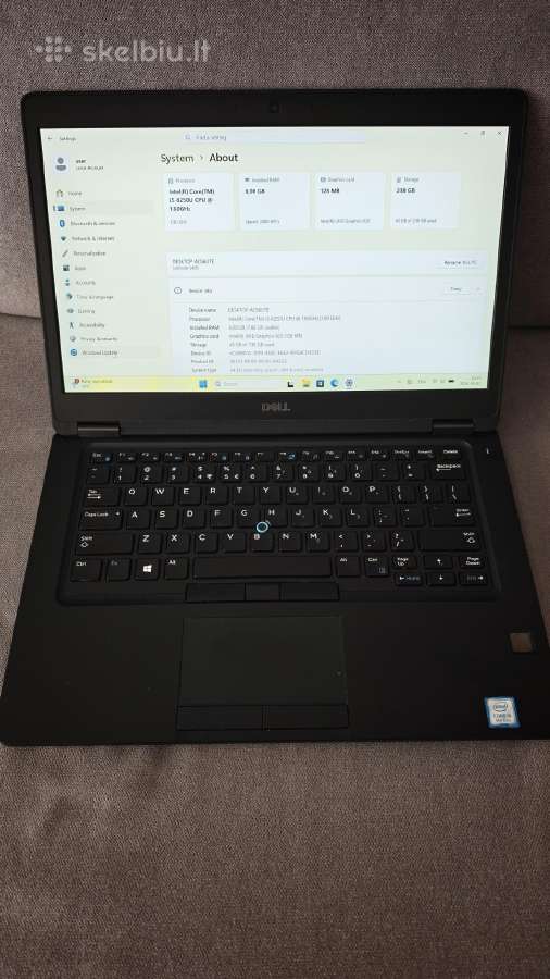 Parduodu Dell Latitude i5-8520u 8gb 256gb Sd 10/10