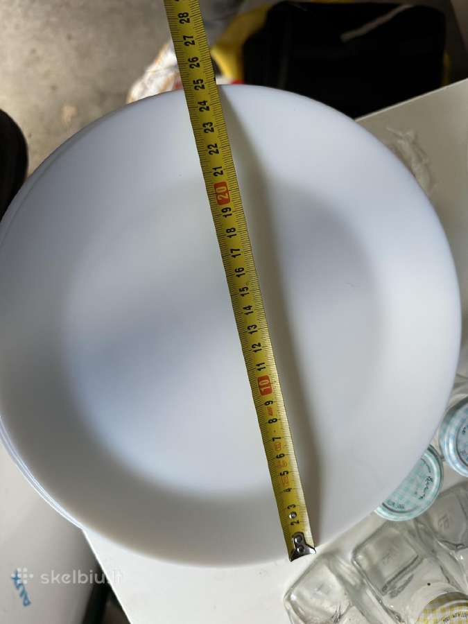 Naudotos baltos lėkštės 25cm