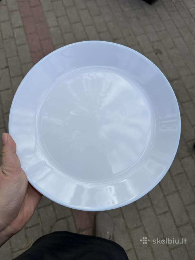 Naudotos baltos lėkštės 25cm - nuotraukos Nr. 2