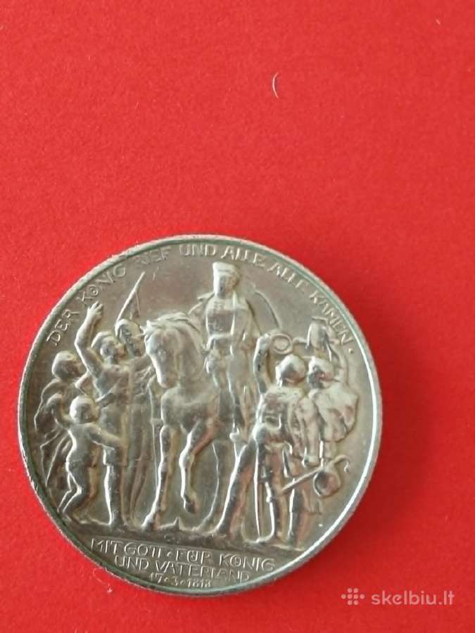 Vokietijos imperija 2 markės, 1913 Karo Prancūzija