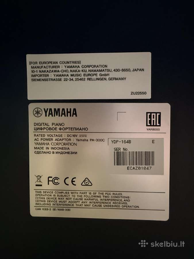 Yamaha Ydp-164b skaitmeninis pianinas - nuotraukos Nr. 4