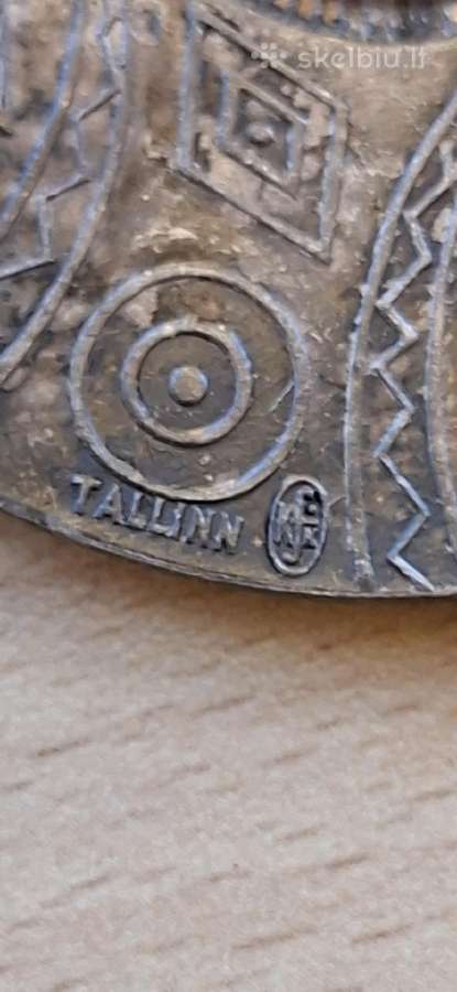 Vintažinė estiška segė „tallinn“ (Tautinė segė) - nuotraukos Nr. 3