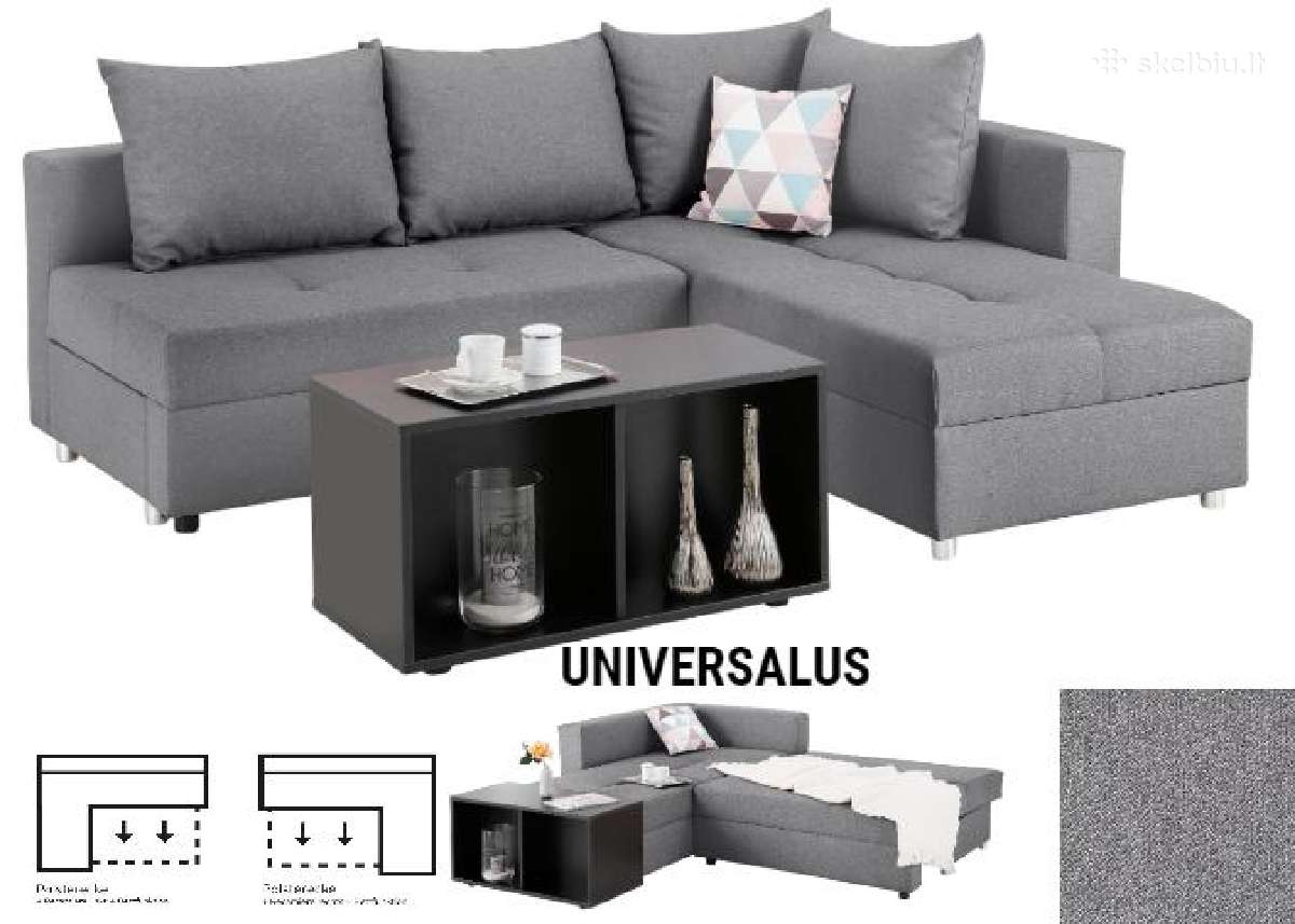 Minkštas universalus kampas „italia“ su pufu - nuotraukos Nr. 2