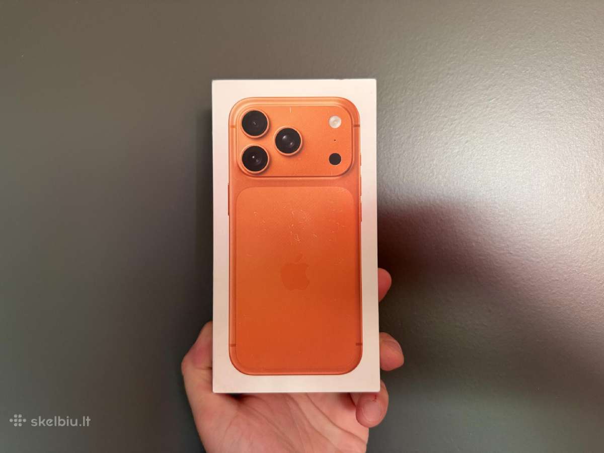Naujas iPhone 17 Pro 256gb orange spalvos