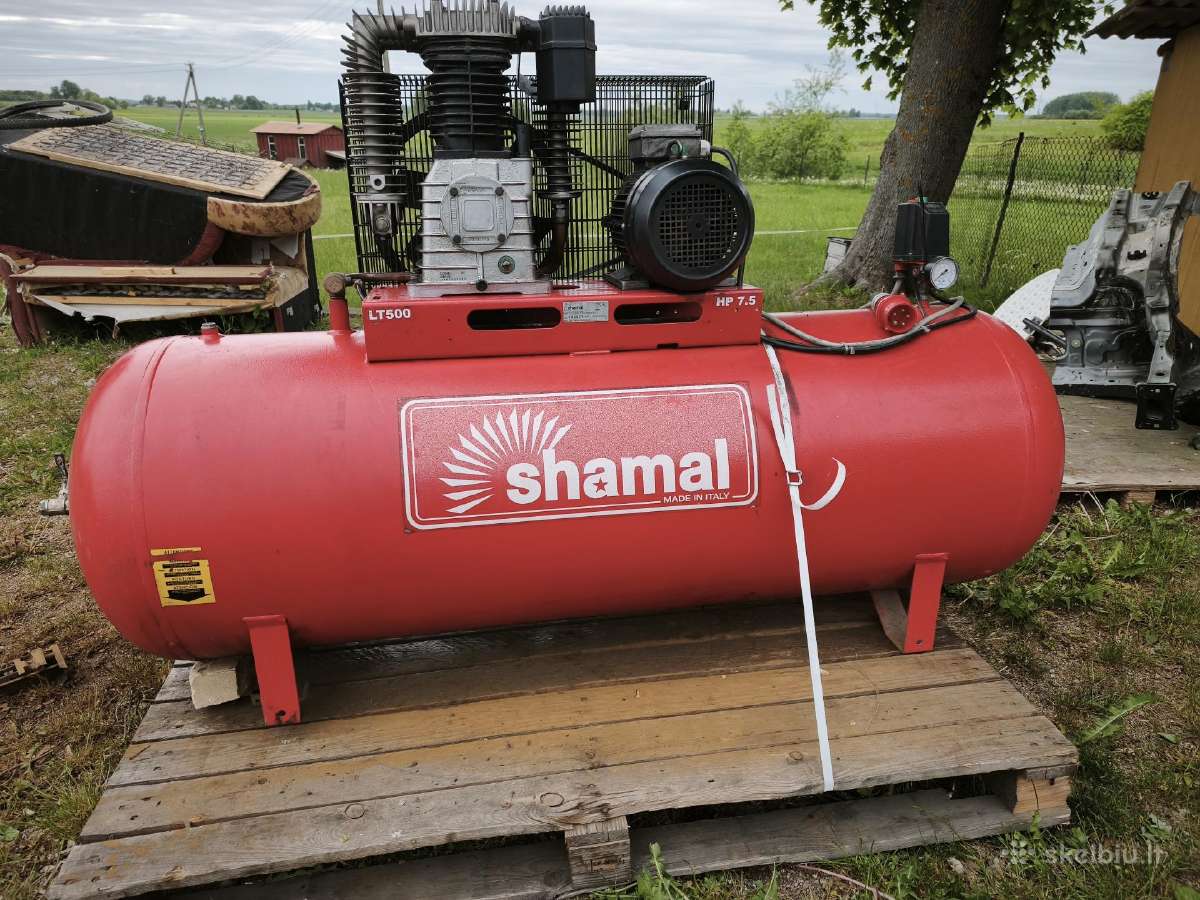 Stūmoklinis kompresorius 5.5kw, 7.5 Hp Itališkas