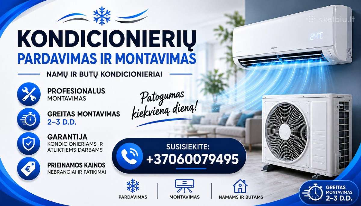 Oro kondicionieriai, Oras oras. Vėdinimas - nuotraukos Nr. 4
