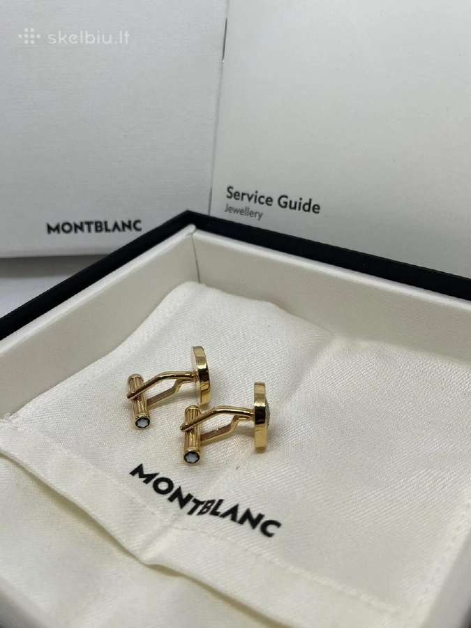Montblanc Cufflinks Gold Diamonds 104478 - nuotraukos Nr. 3