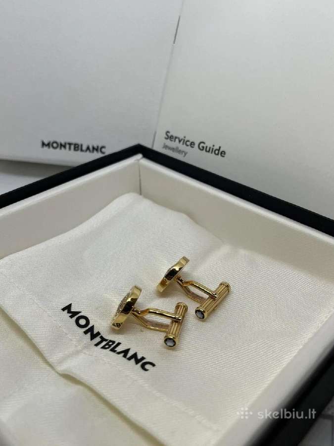 Montblanc Cufflinks Gold Diamonds 104478 - nuotraukos Nr. 5