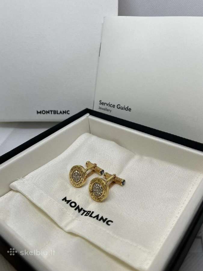 Montblanc Cufflinks Gold Diamonds 104478 - nuotraukos Nr. 6