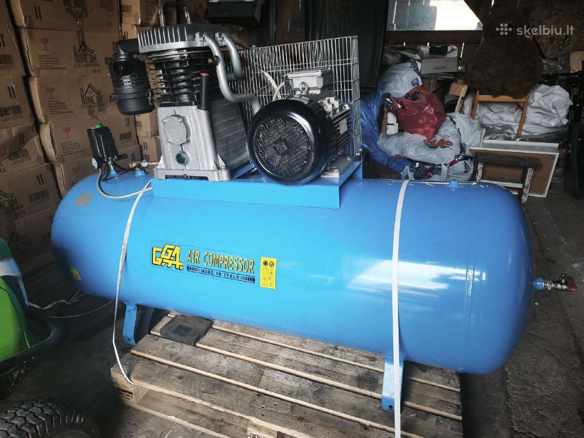 Stūmoklinis kompresorius 7.5kw, Itališkas - nuotraukos Nr. 2