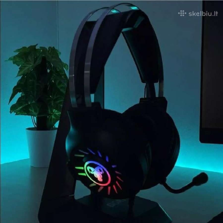 Rgb Žaidimų ausinės su mikrofonu "Goat"