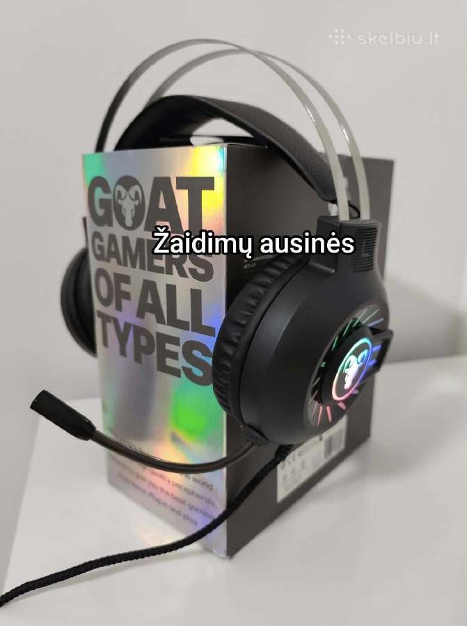 Rgb Žaidimų ausinės su mikrofonu "Goat" - nuotraukos Nr. 2