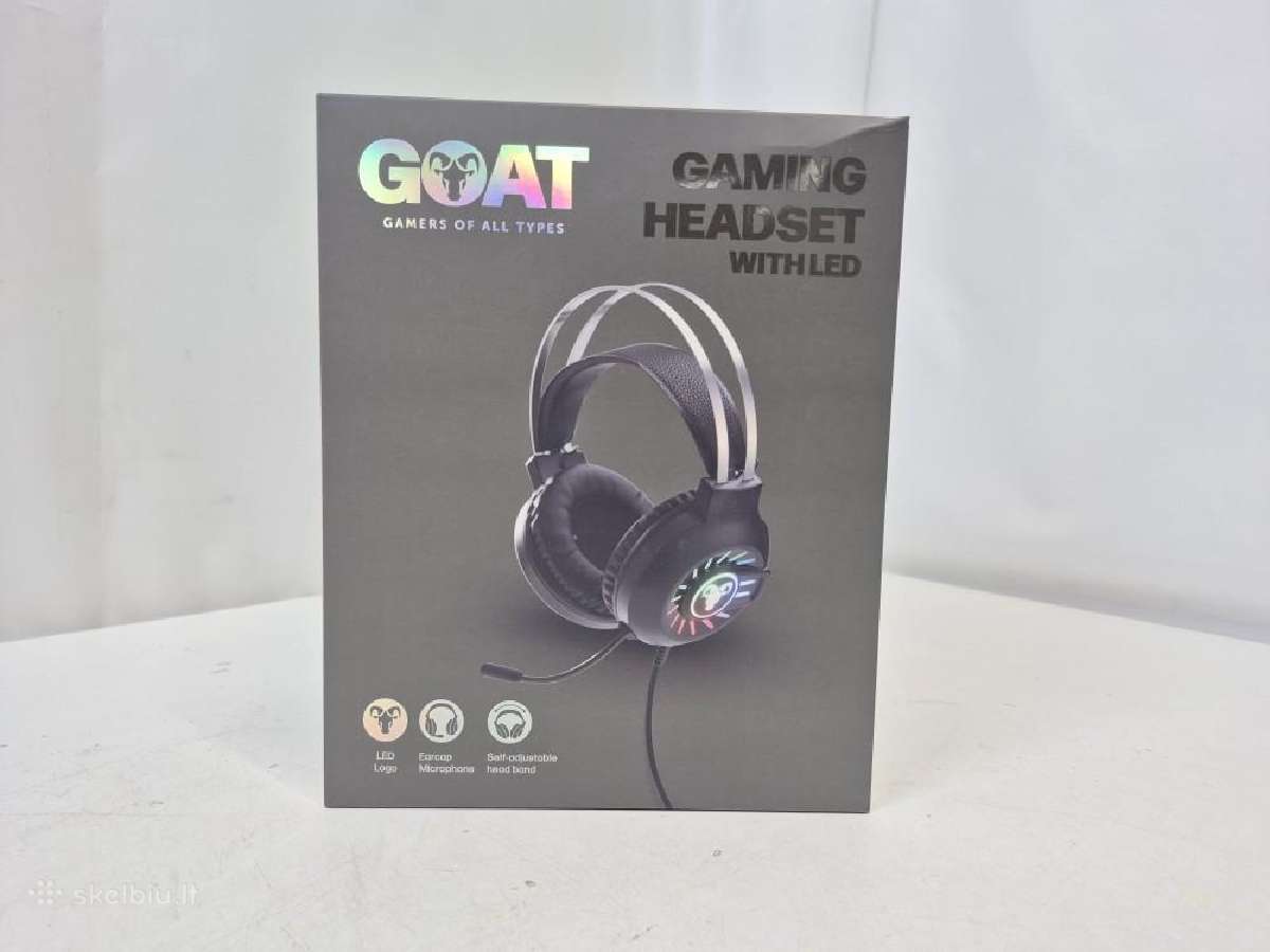Rgb Žaidimų ausinės su mikrofonu "Goat" - nuotraukos Nr. 3