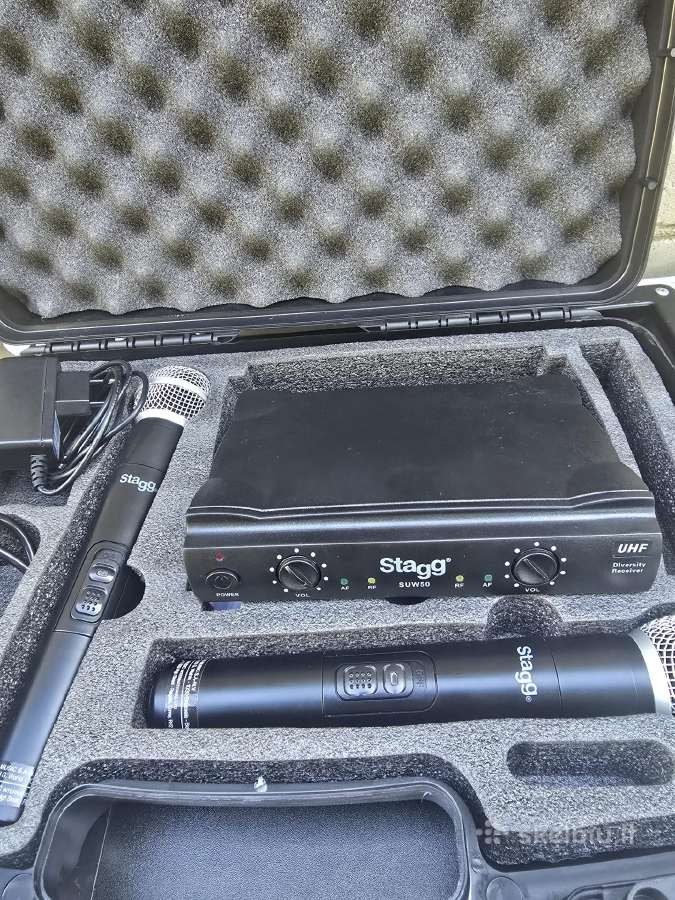 Belaidžių mikrofonų sistema Stagg Suw50 (Uhf)