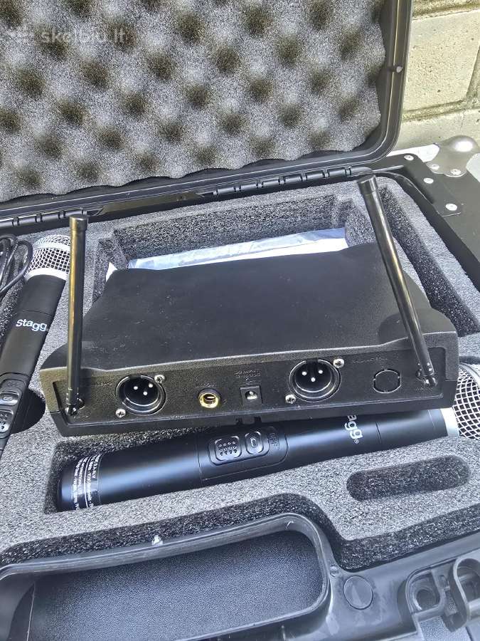 Belaidžių mikrofonų sistema Stagg Suw50 (Uhf) - nuotraukos Nr. 3