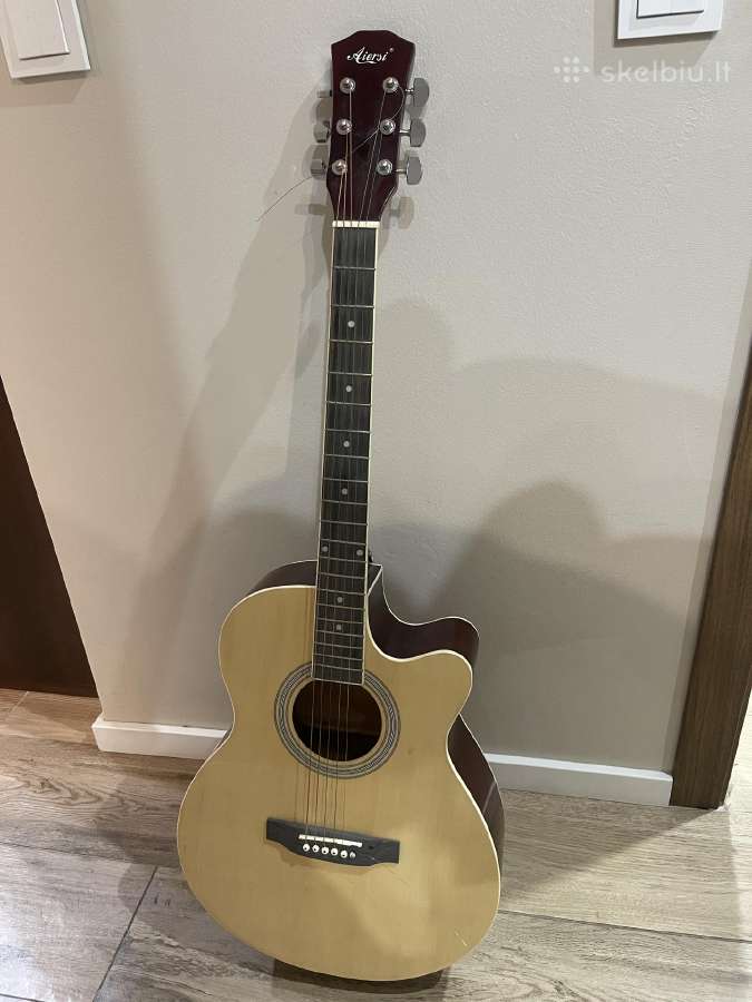 Akustinė gitara Aiersi Sg027c, 40", natūrali medži