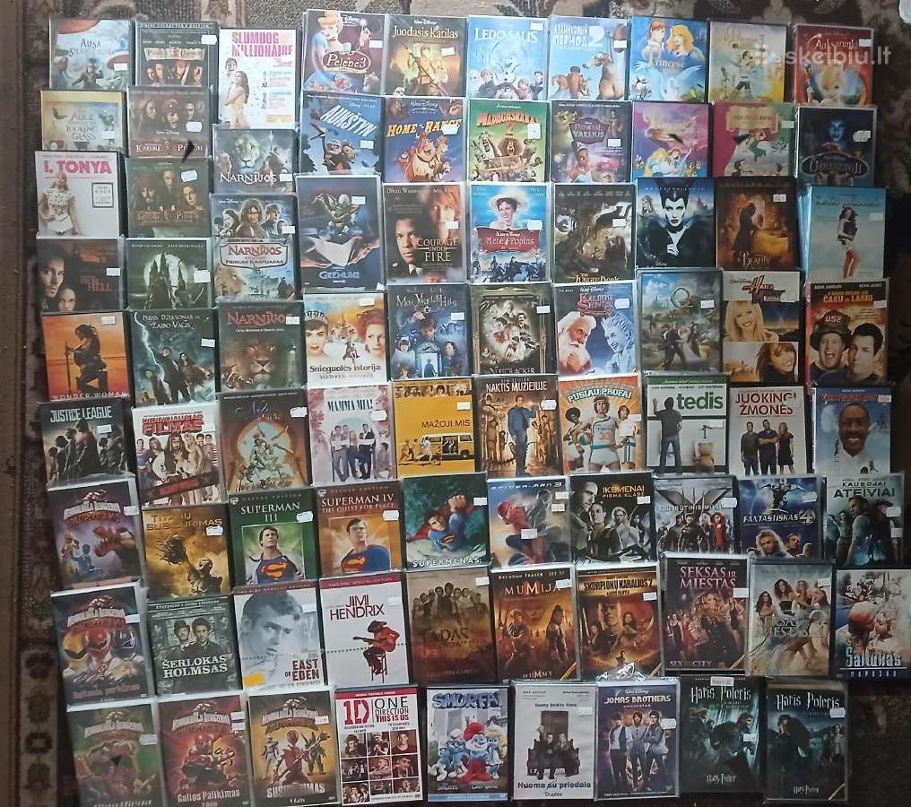 Parduodu dvd filmus 1vnt 3 eur Vilnius