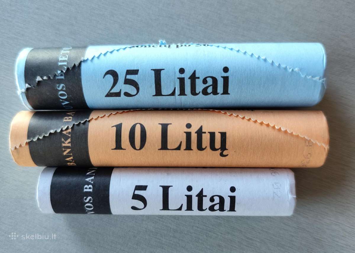 Litų ir centų ritinėliai - nuotraukos Nr. 7