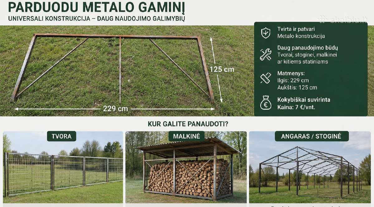 Parduodu metalo gaminį