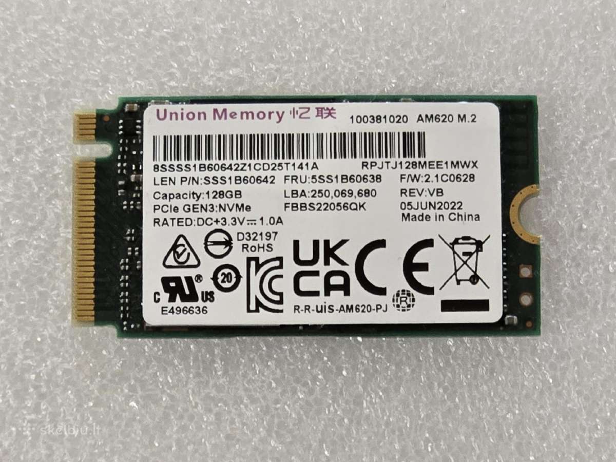 Union Memory Am620 M.2 Nvme Gen3 128gb