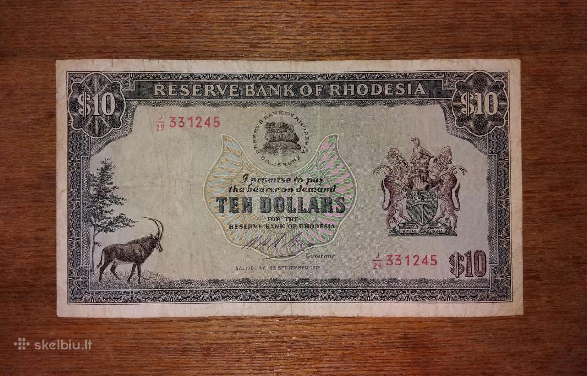 Rodežos 10 $ banknotas