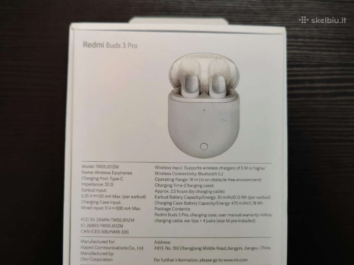 Xiaomi Redmi Buds 3 Pro - nuotraukos Nr. 3