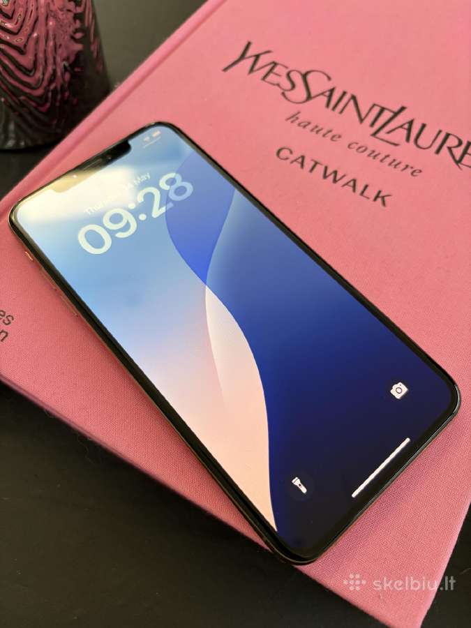 iPhone XS Gold 64gb su dėžute ir priedais