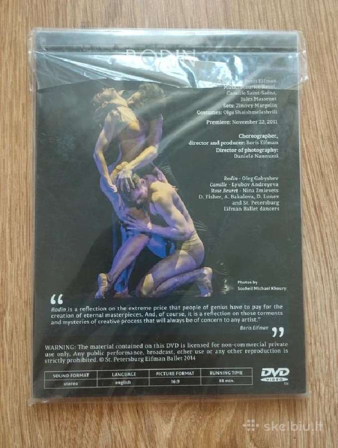 Rodin. A ballet by Borris Eifman Dvd - nuotraukos Nr. 2