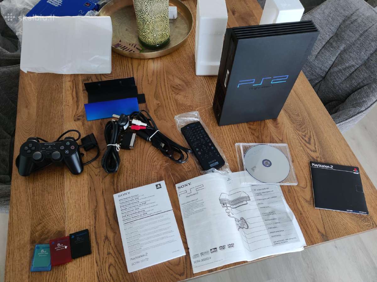 Playstation 2 fat su visais priedais - nuotraukos Nr. 3