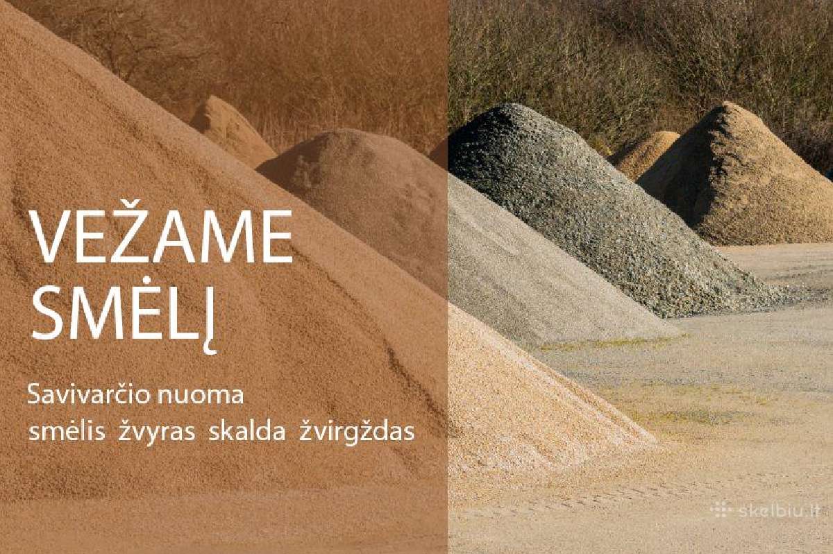 Smėlis, Žvyras, Skalda iki 10t - nuotraukos Nr. 5