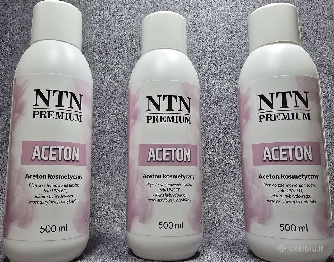 Nagų acetonas geliniam lakui šalinti 500ml Ntn