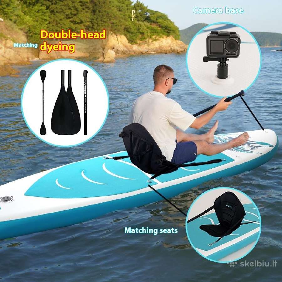 Pripučiama irklentė Sup Paddle board + sedynė - nuotraukos Nr. 21