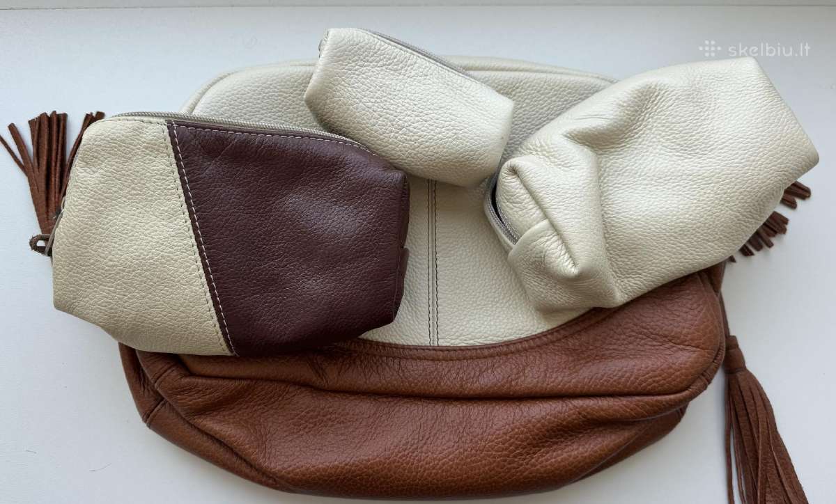 Parduodu rankų darbo natūralios odos rinkinį. - nuotraukos Nr. 3