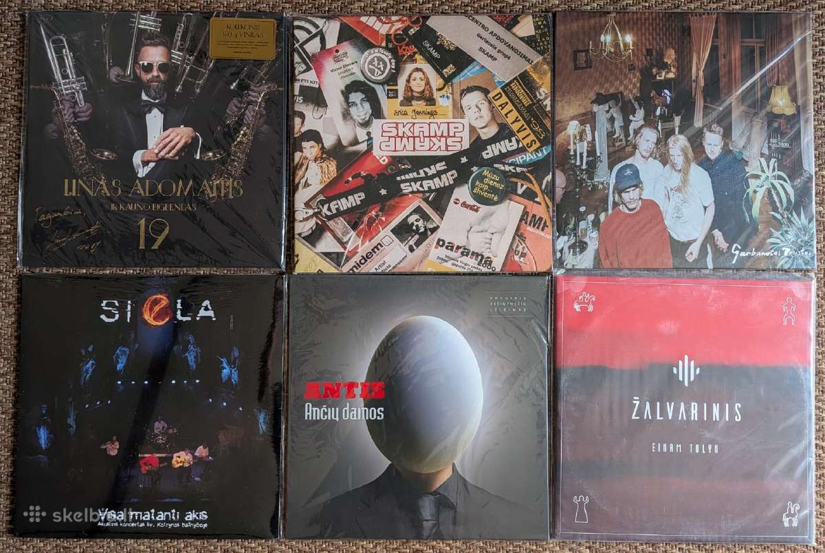 Naujos lietuviškos plokštelės (vinilai)