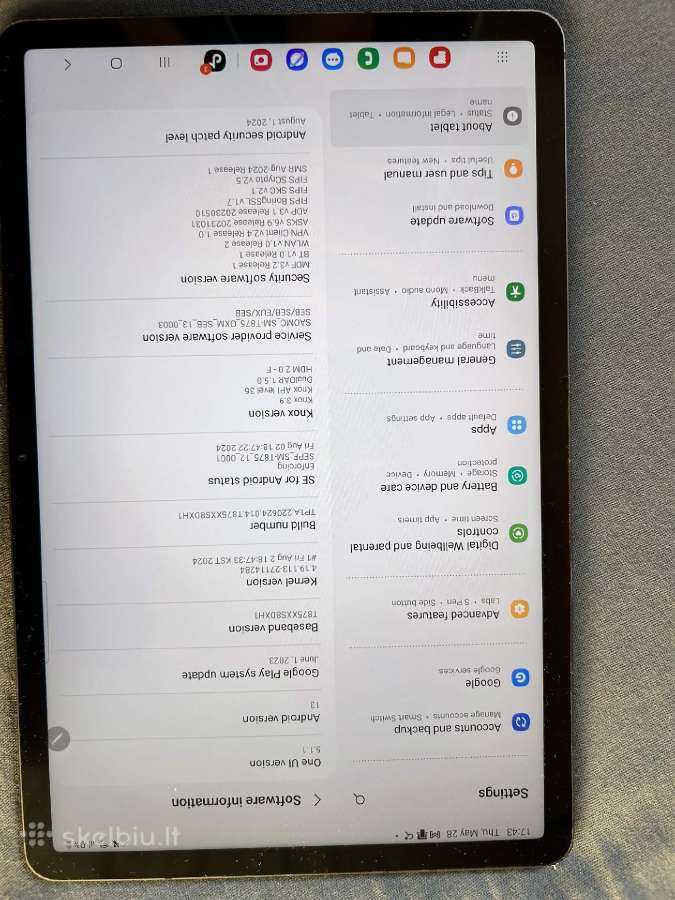 Geros bukles galaxy tab s7 t875