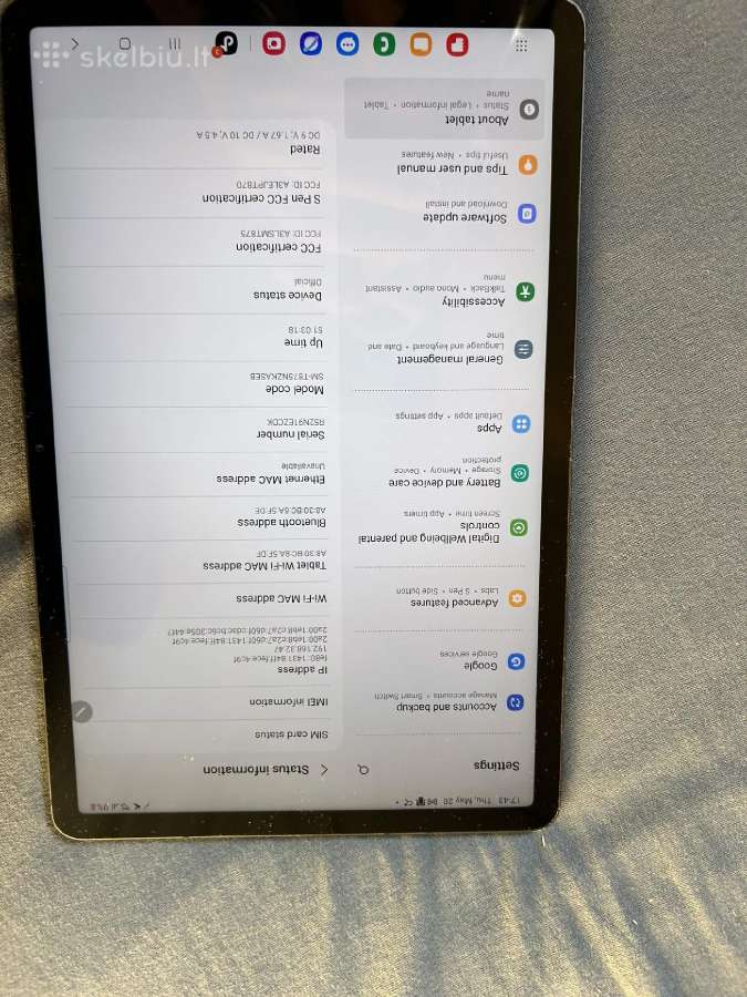 Geros bukles galaxy tab s7 t875 - nuotraukos Nr. 2