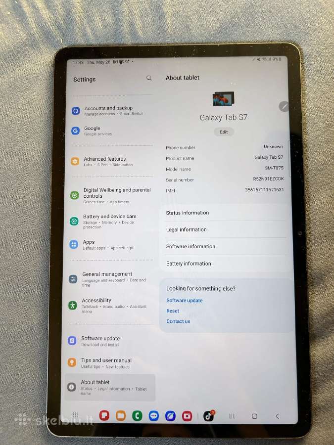 Geros bukles galaxy tab s7 t875 - nuotraukos Nr. 3