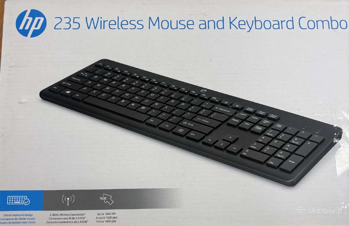 Hp 235 Kb+mouse combo su garantija - nuotraukos Nr. 3