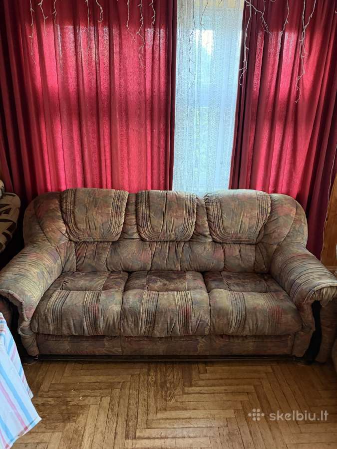 Sofos ir dviejų fotelių komplektas