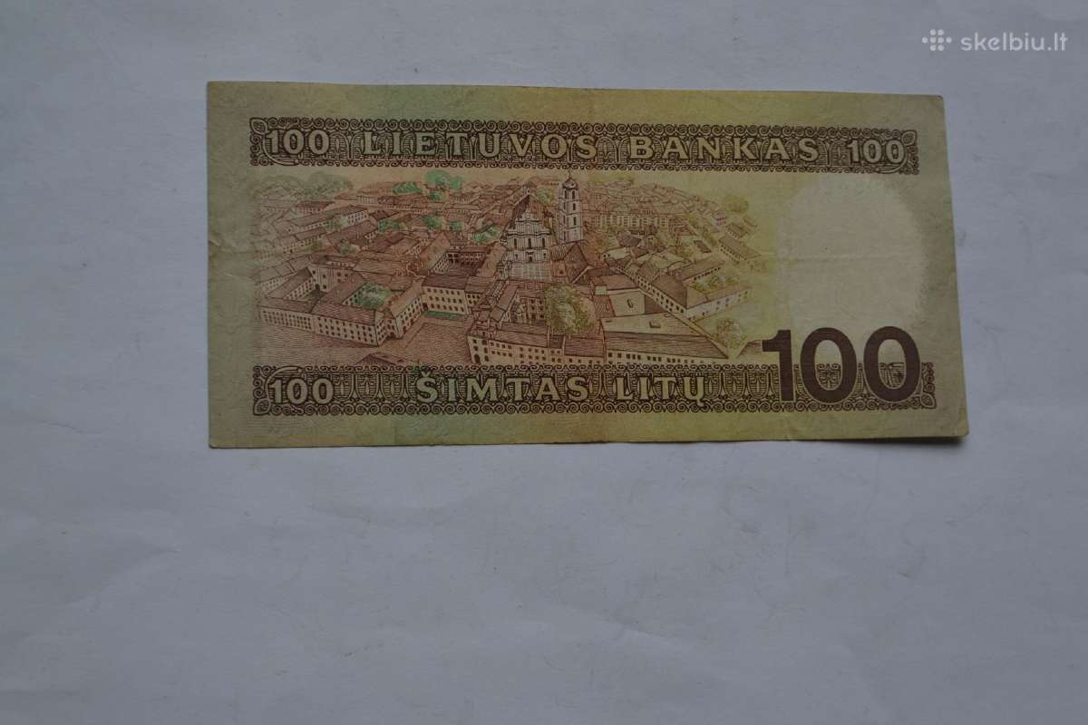 100 Litu 1991 m. Ah - nuotraukos Nr. 2