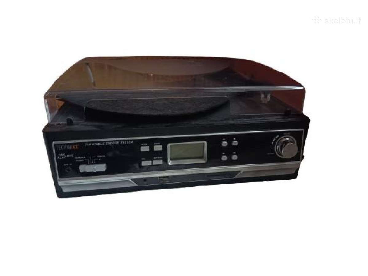 Vinilų kolekcija su grotuvu