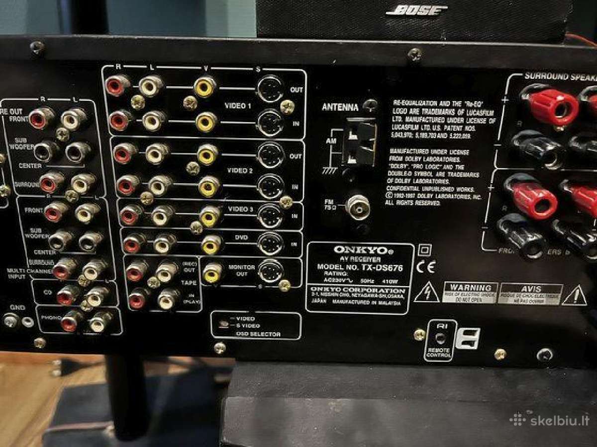 Onkyo Tx-ds676 ir Bose kolonėlės - nuotraukos Nr. 7