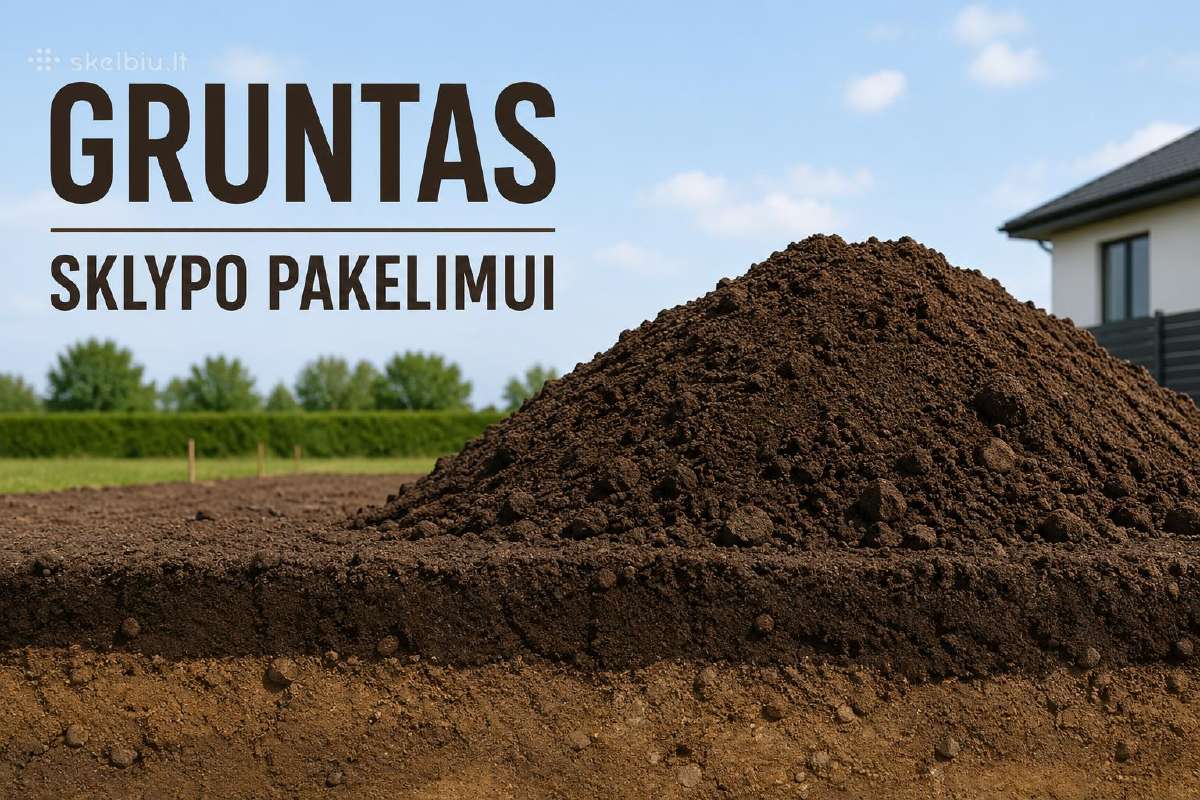 Parduodame gruntą sklypo sukėlimui