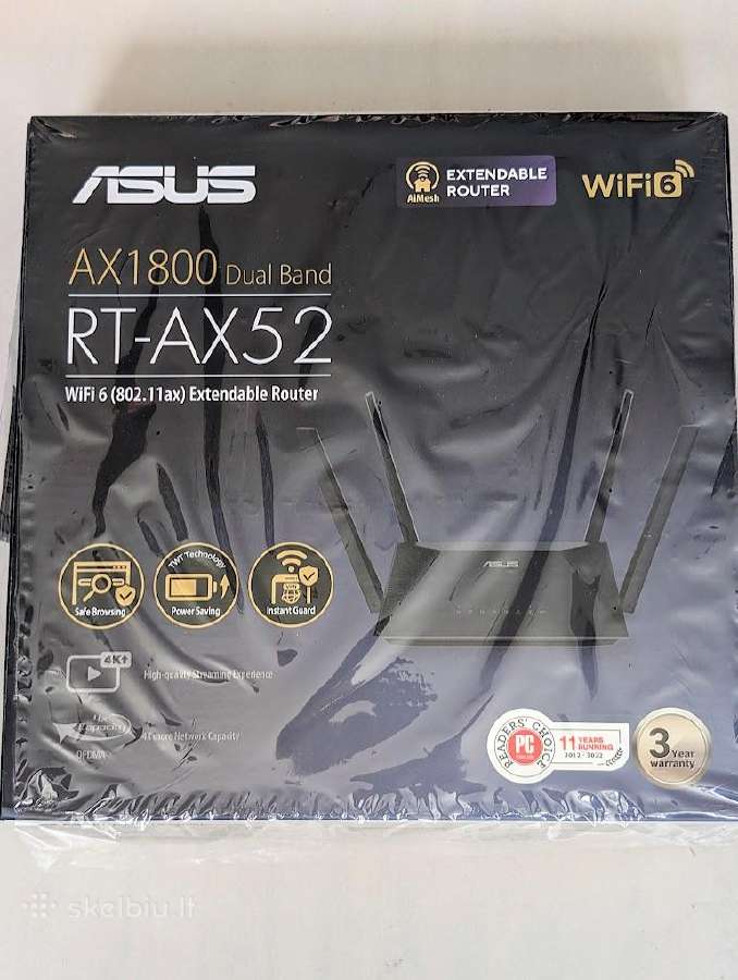 Maršrutizatorius Asus Rt-ax52 (Ax1800) naujas