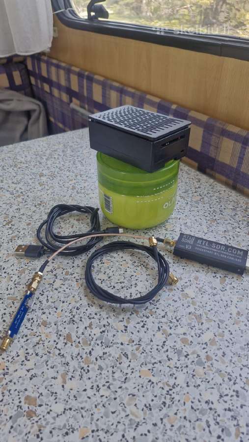 Raspberry Pi4 8gb + Rtl_sdr + Lna + Antenos