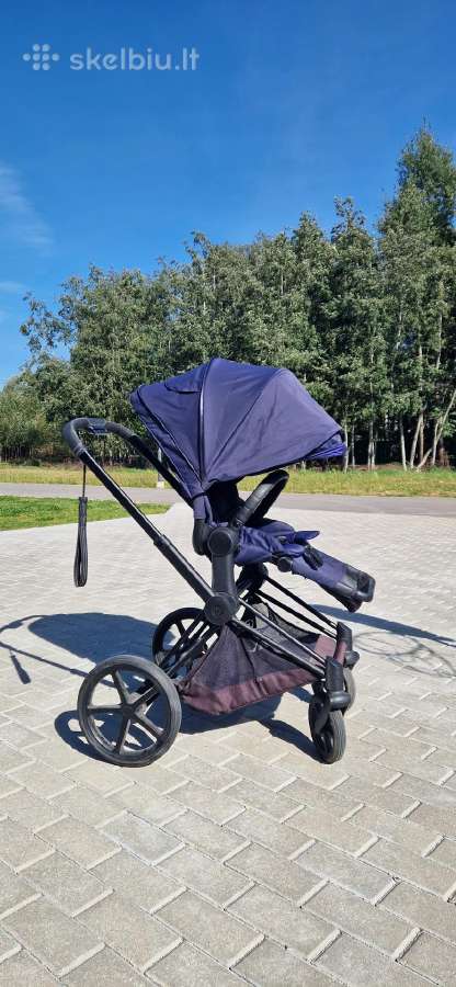 Vežimėlis tamsiai mėlynas Cybex Platinum