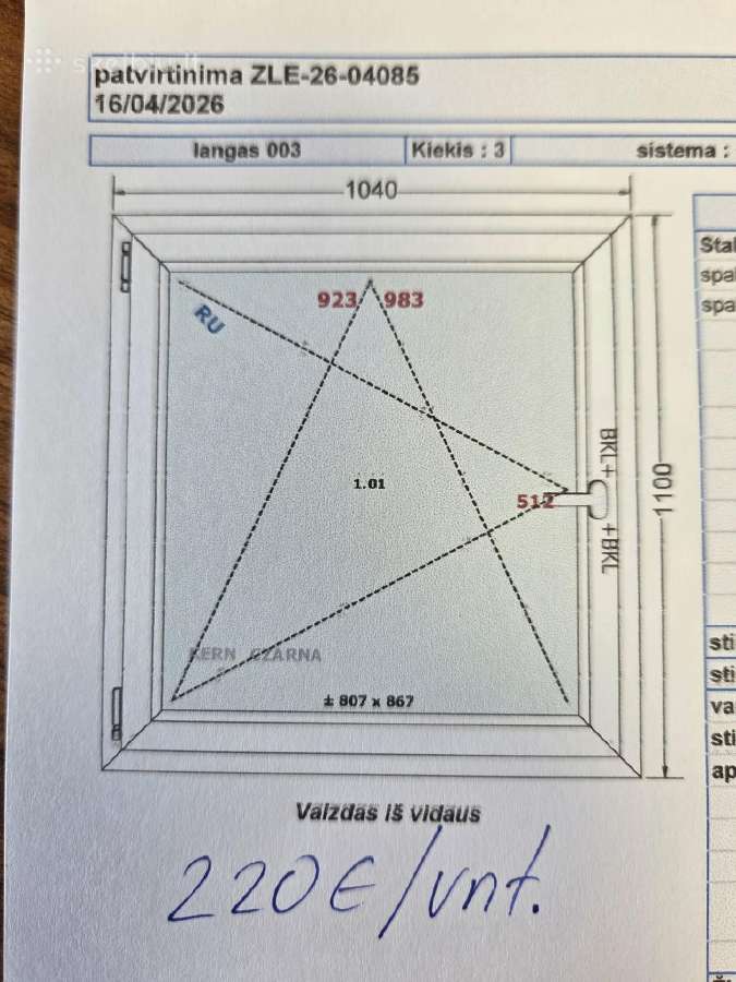 Pigiai nauji langai - nuotraukos Nr. 2