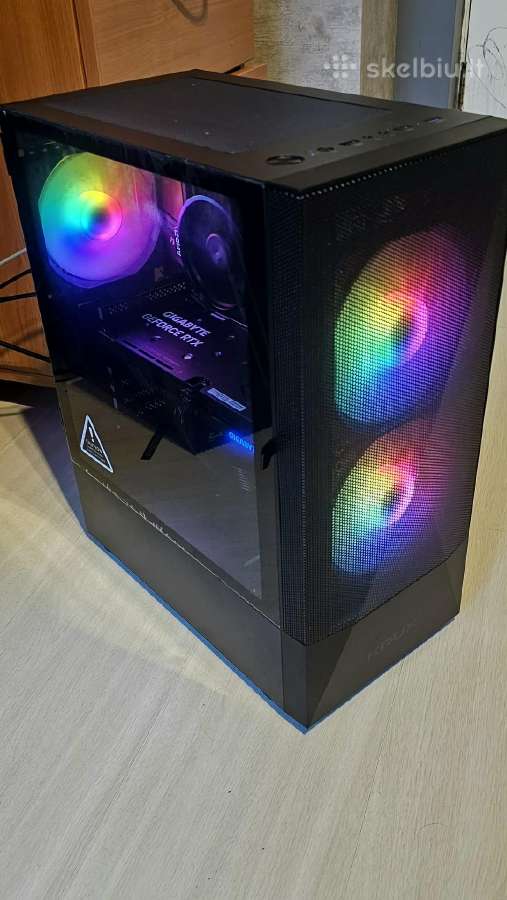 Naujas Žaidimų Kompiuteris Rtx 4060 Ryzen 5 5600+w