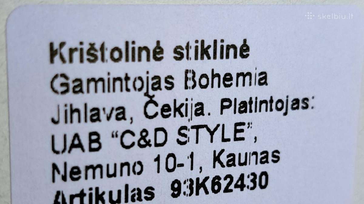 Krištolinė stiklinė „nicolette“, Bohemia Crystal - nuotraukos Nr. 6