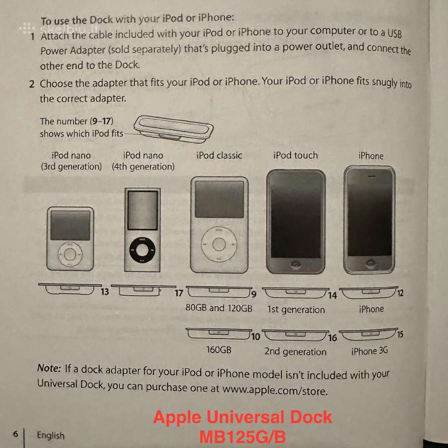 Apple iPod Universal Dock Adapteris - nuotraukos Nr. 6